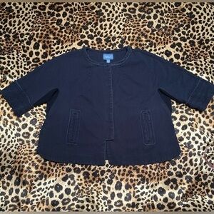 Simply Vera Vera Wang Cropped 3/4 Sleeve Jacket